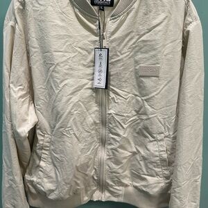 Essentials Off-White Zip-Up Jacket